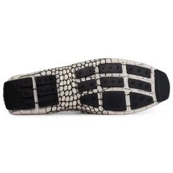 New Donald Pliner DACIO DRIVER Grey Croco