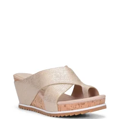 Best Donald Pliner SISU MED WEDGE Platino / Cork