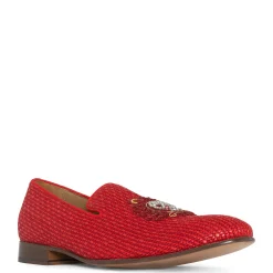 Donald Pliner SPENCER Red Raffia